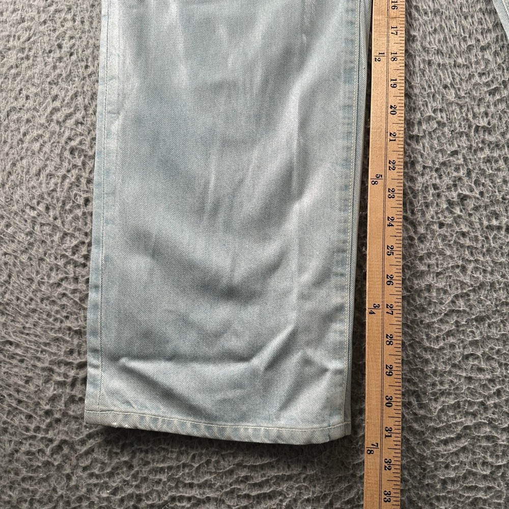 VIAVIA Jeans Womens 26 Straight Leg Light Blue Waxed High Rise Stretch USA - Picture 10 of 15